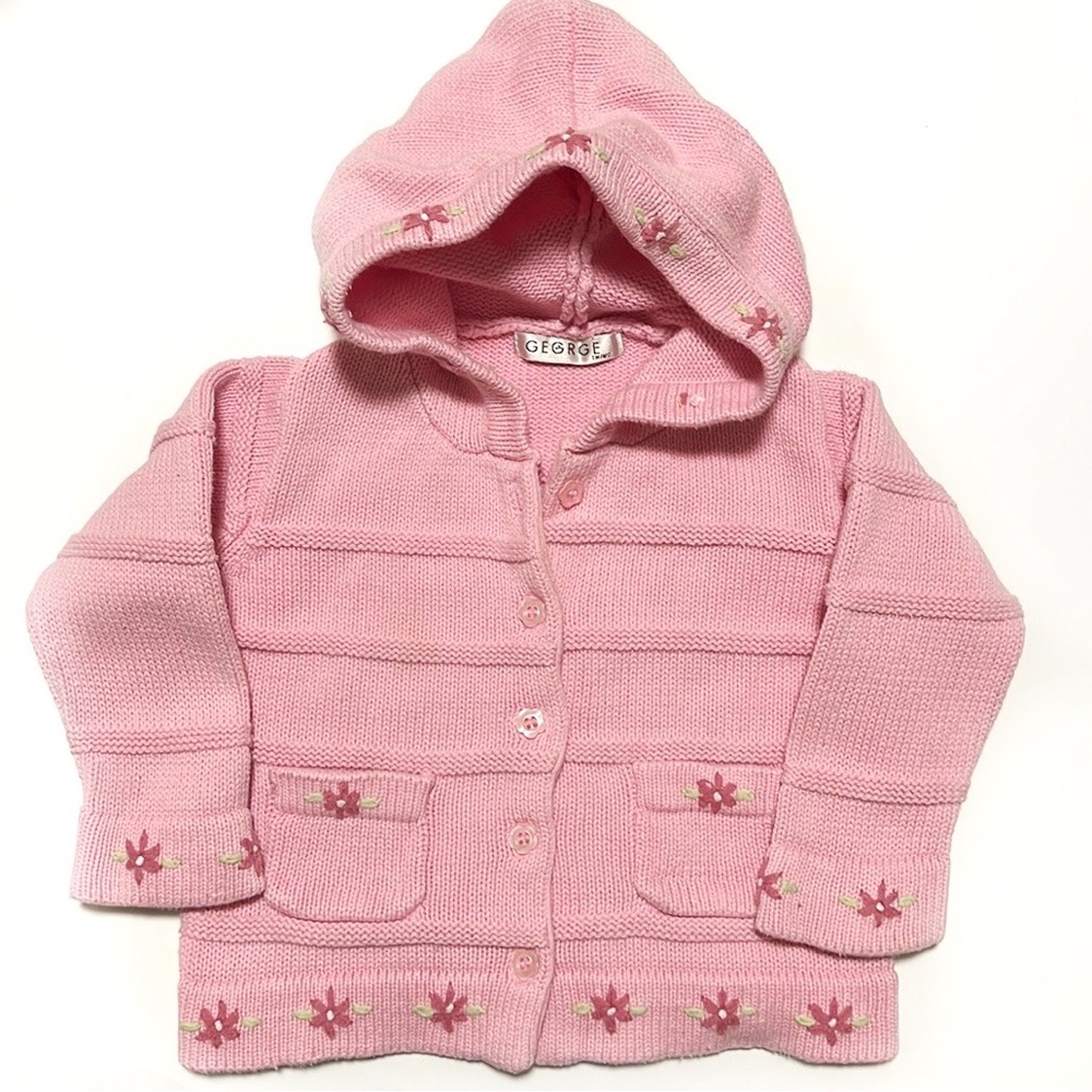 (2/$15) Knitted Button Up Sweater 18 Months